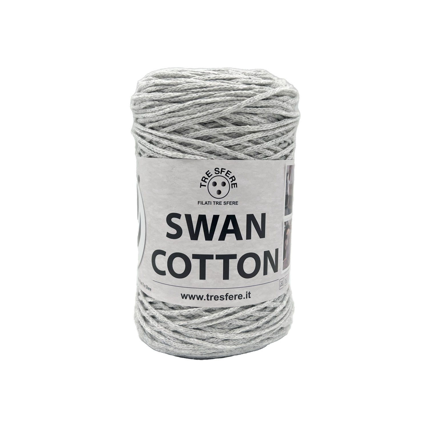 Cordino Tre Sfere Swan® Cotton 250 gr. x borse e varie ferri uncinetto 2/4