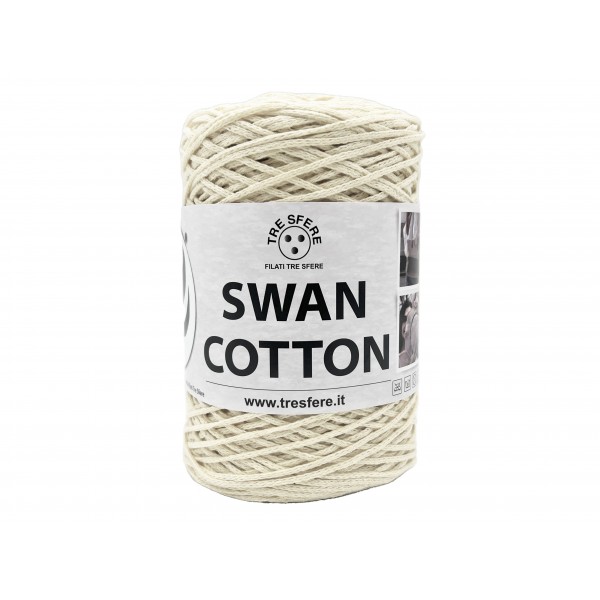 Cordino Tre Sfere Swan® Cotton 250 gr. x borse e varie ferri uncinetto 2/4