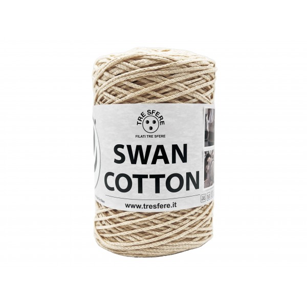 Cordino Tre Sfere Swan® Cotton 250 gr. x borse e varie ferri uncinetto 2/4