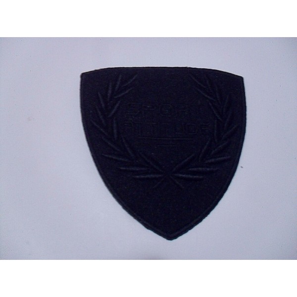 TOPPA PATCH RICAMO TESS. "SPORT ATTITUDE" TERMO O DA CUCIRE DIMENSIONI 7X6,7 CM.