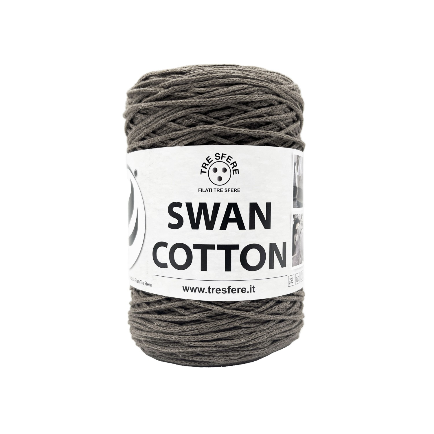 Cordino Tre Sfere Swan® Cotton 250 gr. x borse e varie ferri uncinetto 2/4