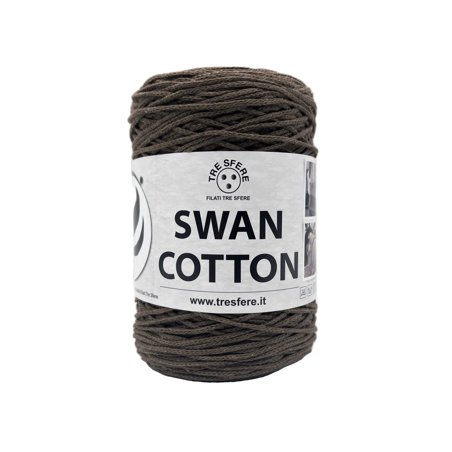 Cordino Tre Sfere Swan® Cotton 250 gr. x borse e varie ferri uncinetto 2/4