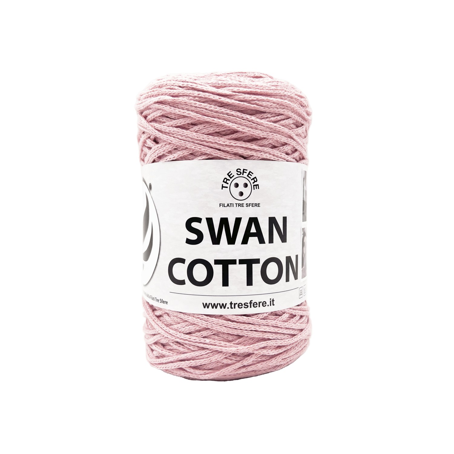 Cordino Tre Sfere Swan® Cotton 250 gr. x borse e varie ferri uncinetto 2/4