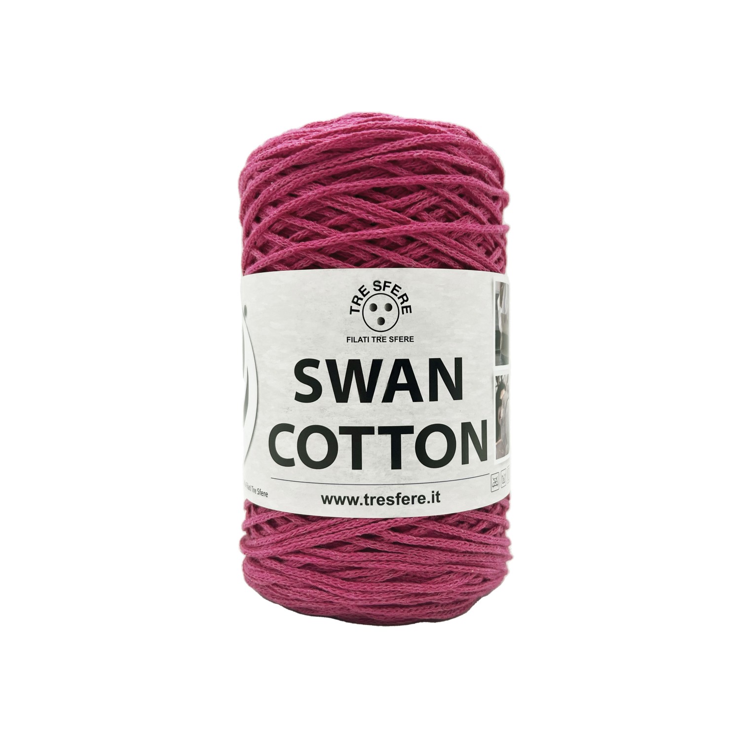 Cordino Tre Sfere Swan® Cotton 250 gr. x borse e varie ferri uncinetto 2/4