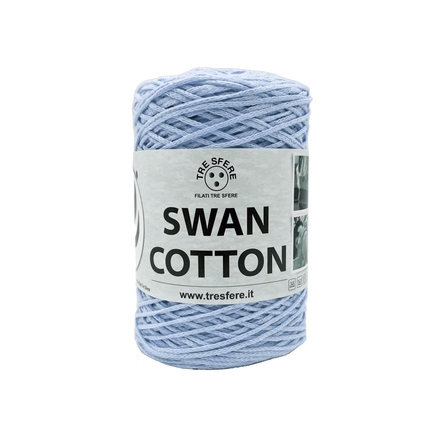 Cordino Tre Sfere Swan® Cotton 250 gr. x borse e varie ferri uncinetto 2/4
