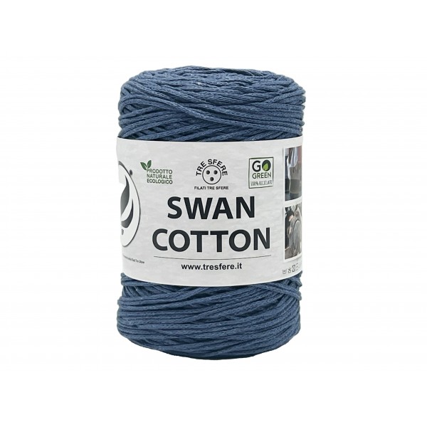 Cordino Tre Sfere Swan® Cotton 250 gr. x borse e varie ferri uncinetto 2/4