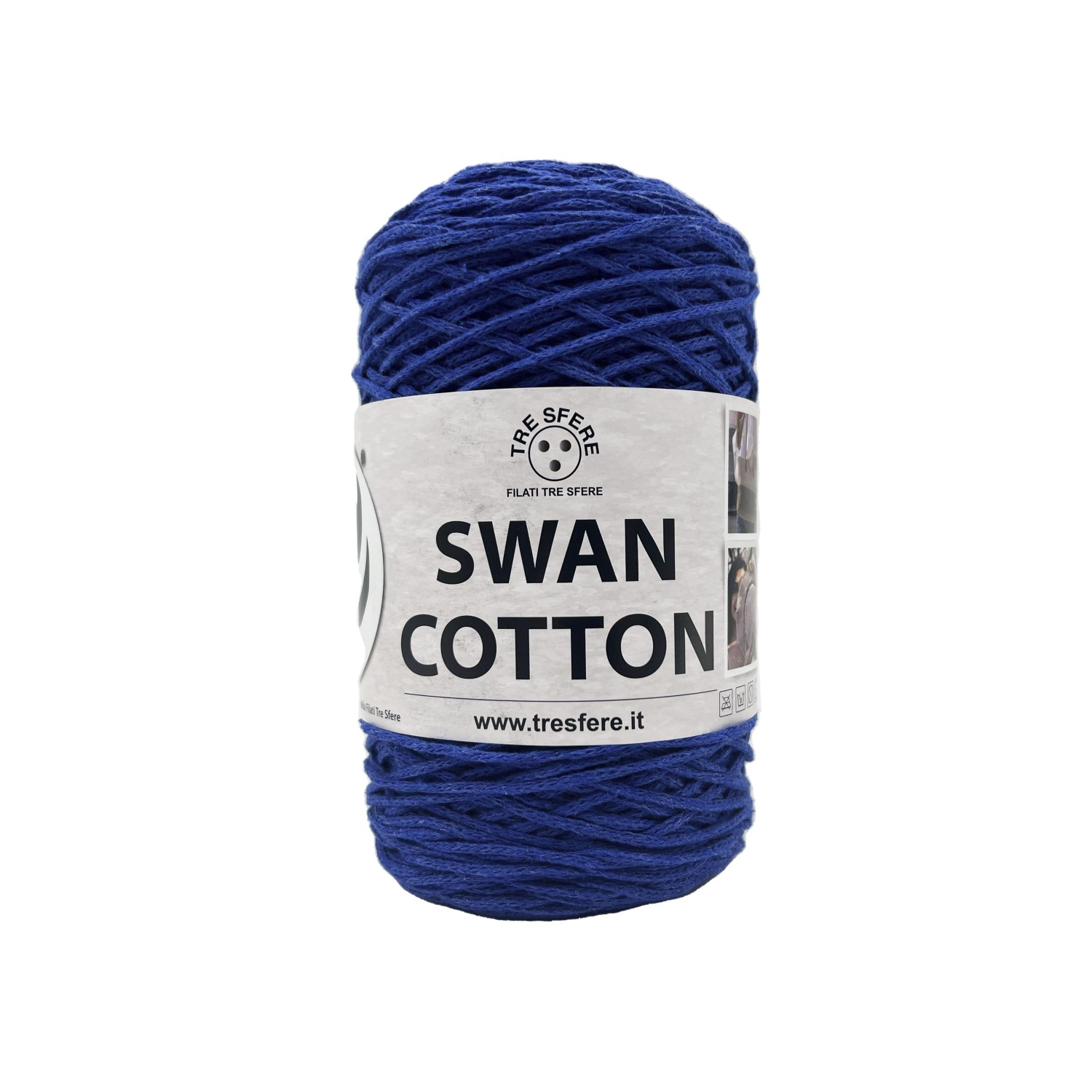 Cordino Tre Sfere Swan® Cotton 250 gr. x borse e varie ferri uncinetto 2/4