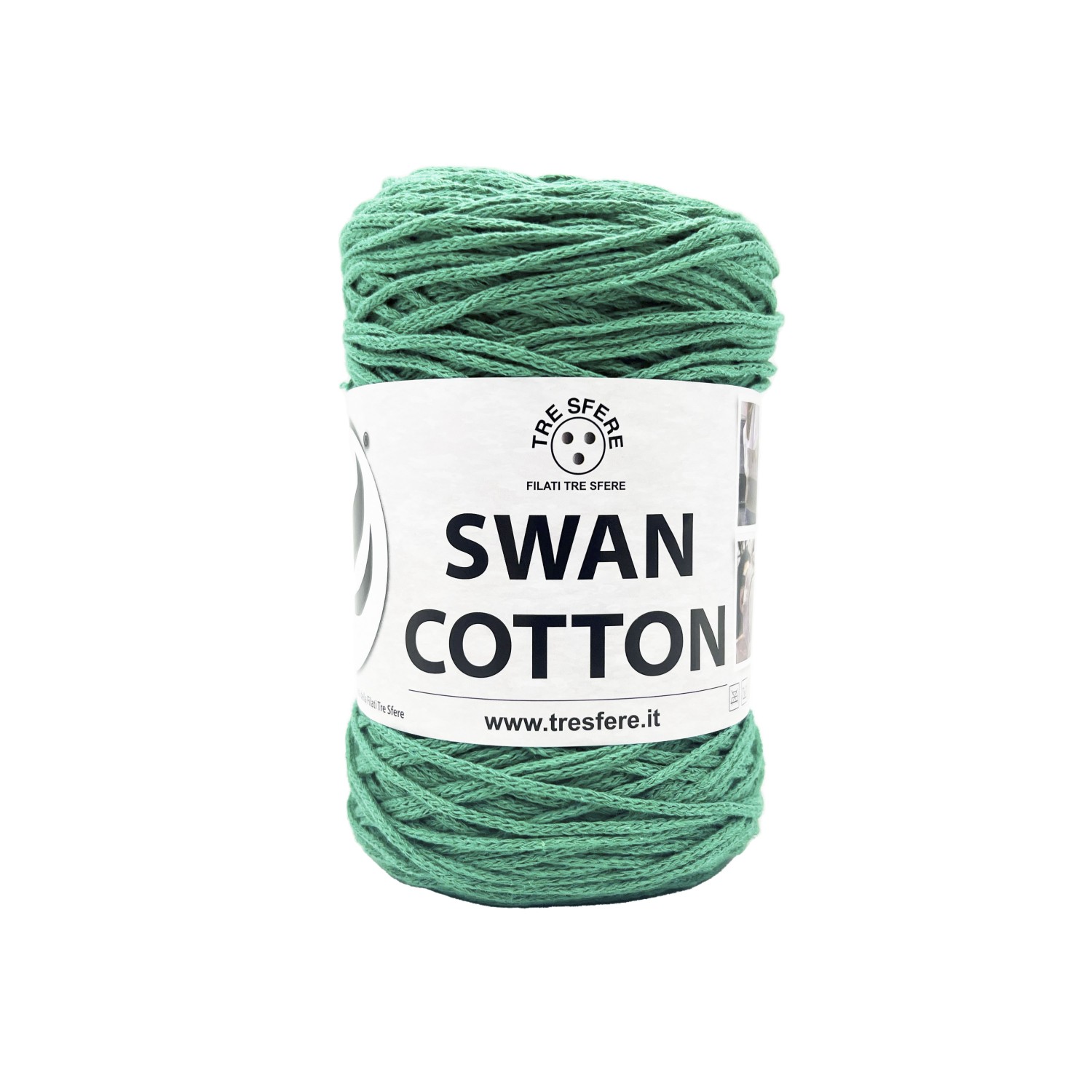 Cordino Tre Sfere Swan® Cotton 250 gr. x borse e varie ferri uncinetto 2/4