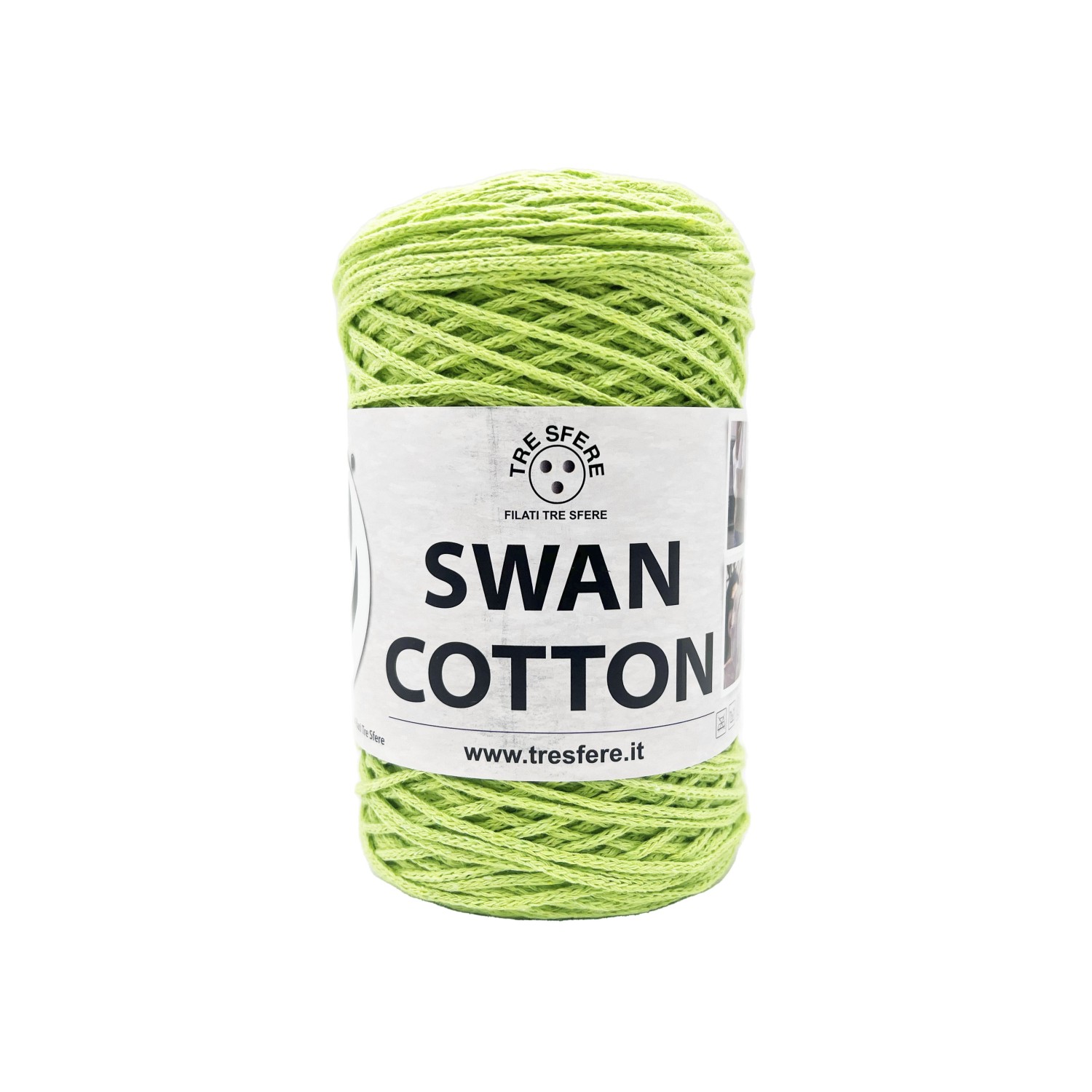 Cordino Tre Sfere Swan® Cotton 250 gr. x borse e varie ferri uncinetto 2/4