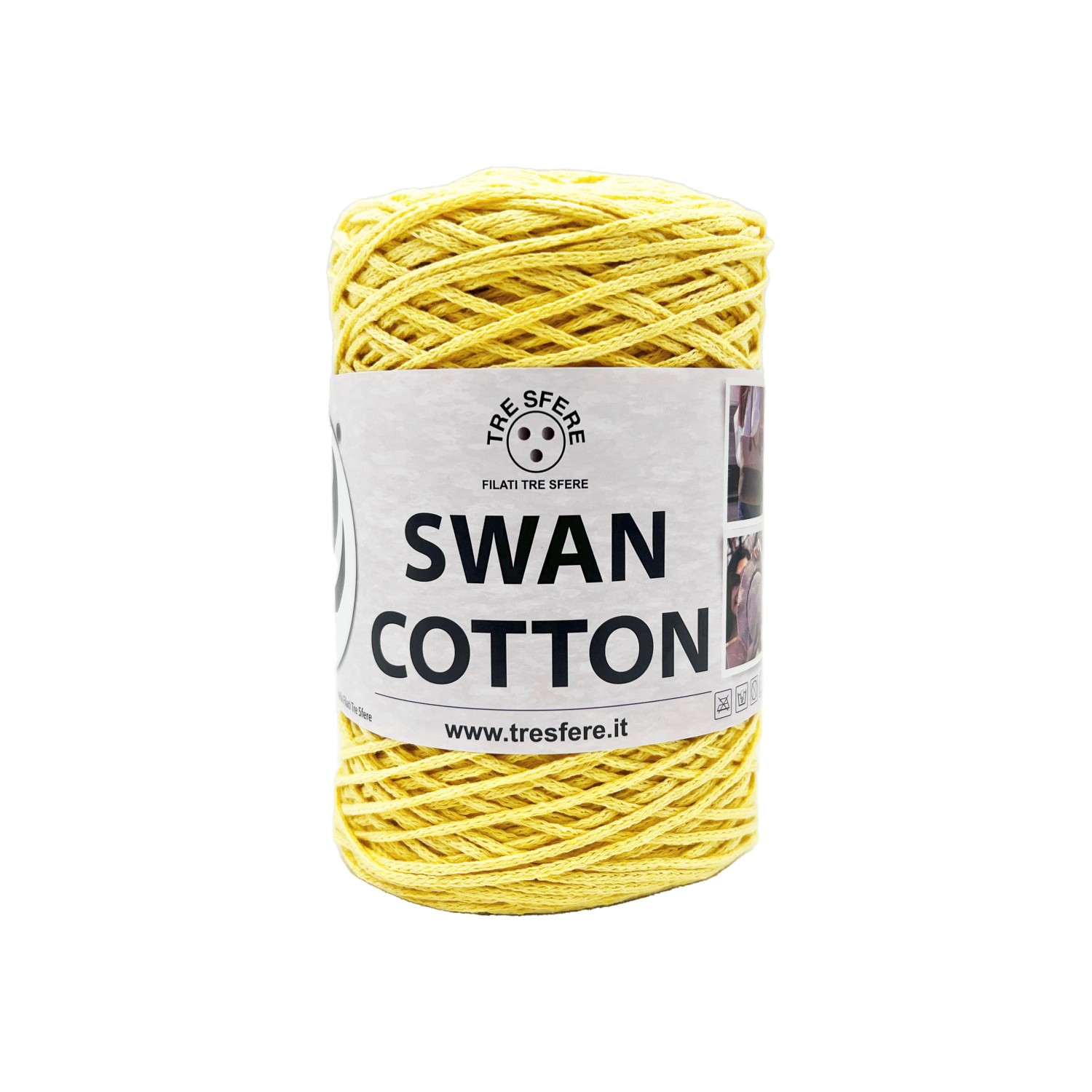 Cordino Tre Sfere Swan® Cotton 250 gr. x borse e varie ferri uncinetto 2/4