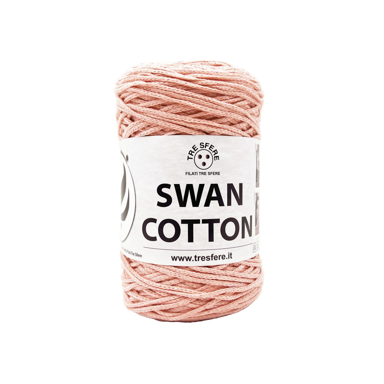 Cordino Tre Sfere Swan® Cotton 250 gr. x borse e varie ferri uncinetto 2/4