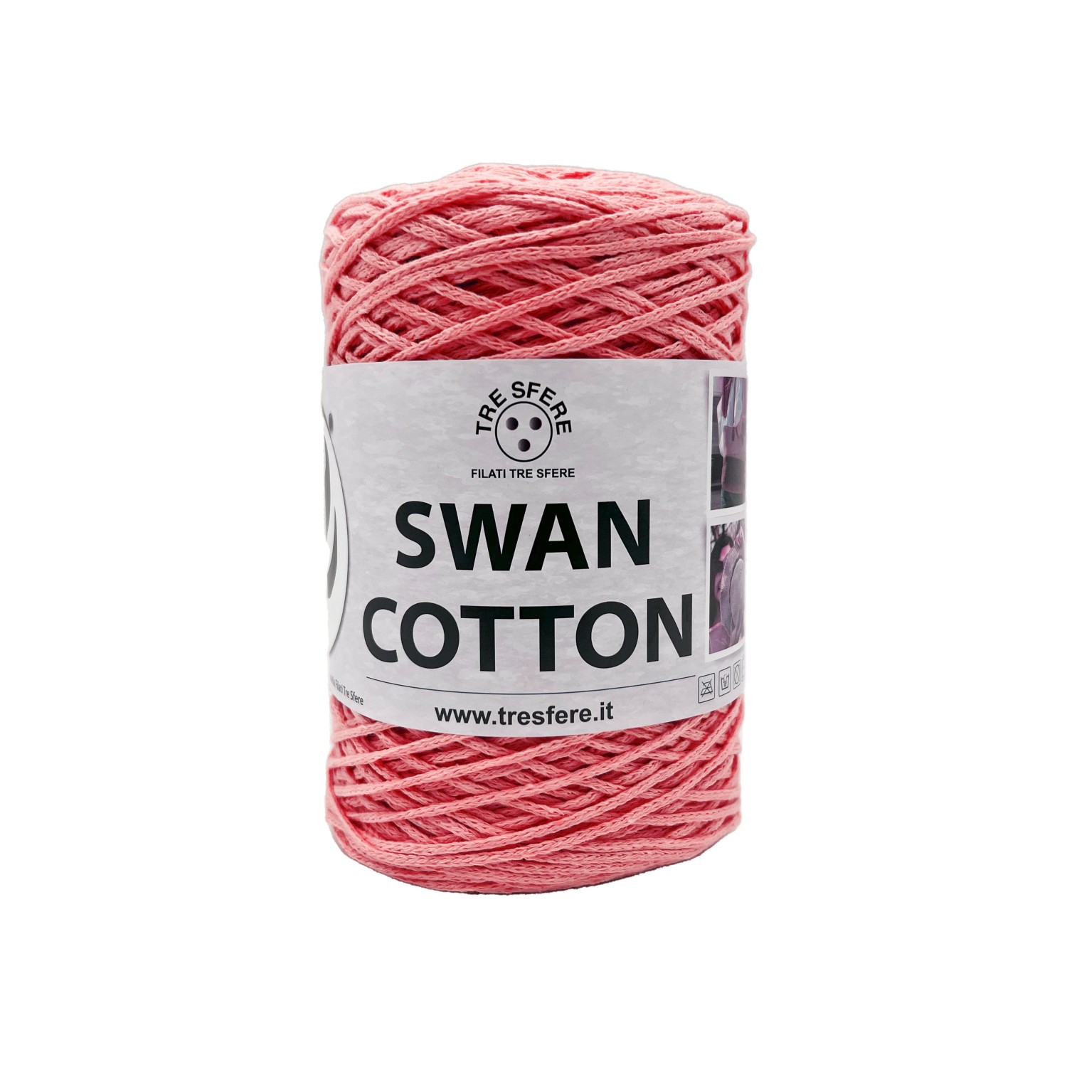 Cordino Tre Sfere Swan® Cotton 250 gr. x borse e varie ferri uncinetto 2/4
