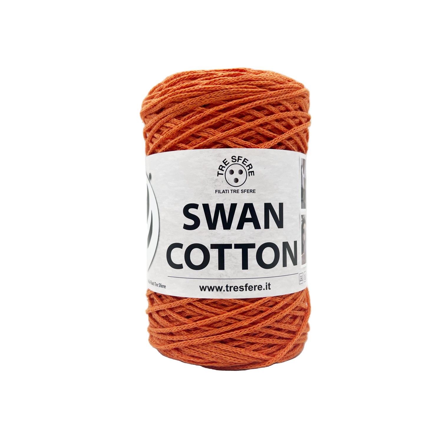 Cordino Tre Sfere Swan® Cotton 250 gr. x borse e varie ferri uncinetto 2/4