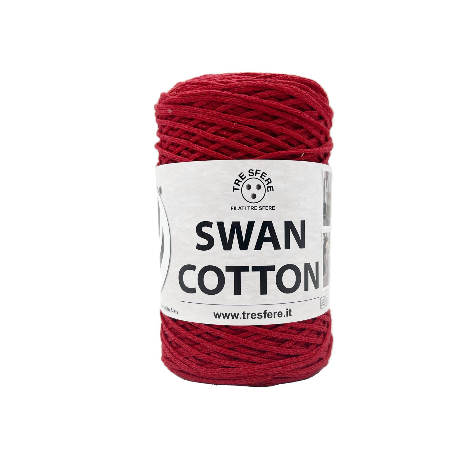 Cordino Tre Sfere Swan® Cotton 250 gr. x borse e varie ferri uncinetto 2/4
