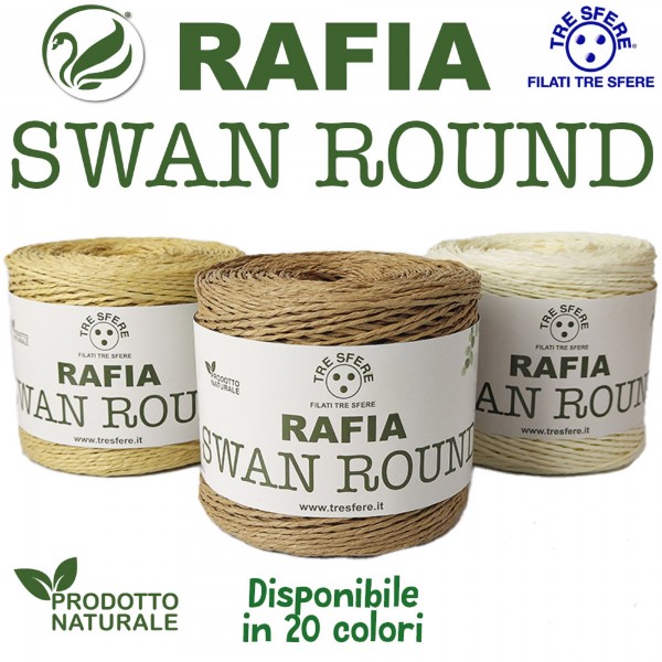 Rocca Rafia Swan Round 100% paper confezione 150 gr. 250 mt.