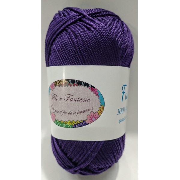 Gomitolo da 50 gr. "Furore" Fili e Fantasia 100% cotone gasato mercerizzato 125 mt. alta qualità (64 colori)