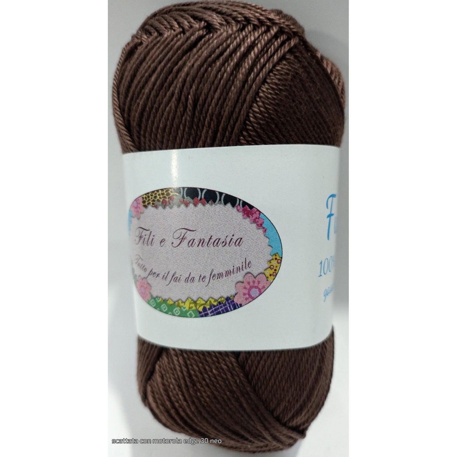 Gomitolo da 50 gr. "Furore" Fili e Fantasia 100% cotone gasato mercerizzato 125 mt. alta qualità (64 colori)