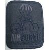Toppa patch ricamo "Airborne" 003 tessuto termoadesiva o cucire dimensioni 4,6x3,6 cm.