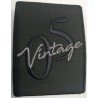 Toppa patch ricamo su tessuto "Vintage 05" 033a termo o cucire dimensioni 7x5,3 cm.