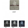 Toppa patch ricamo su tessuto "Polo Sport" 039 termo o cucire dimensioni 5x5 cm.