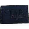 Toppa patch ricamo "Star Du Jour" 045b tessuto termoadesiva o cucire dimensioni 4x6,2 cm.