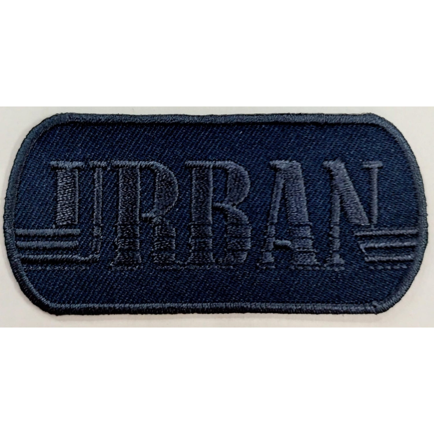 Toppa patch ricamo "URBAN" 074b tessuto termoadesiva o cucire misura 3,5x7,6 cm.