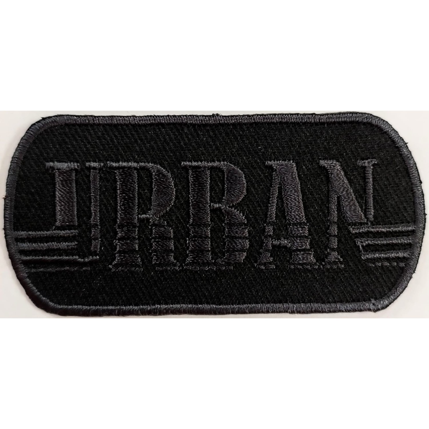 Toppa patch ricamo "URBAN" 074b tessuto termoadesiva o cucire misura 3,5x7,6 cm.