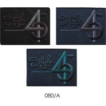 Toppa patch ricamo "style 45" 080A tessuto sia termoadesiva o da cucire 5x6,5 cm.