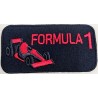 Toppa patch ricamo "Formula 1" 081B tessuto termoadesiva o cucire 4x8 cm.