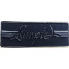 Toppa patch ricamo "Simple" 083 tessuto termoadesiva o cucire 3,5x9,5 cm.