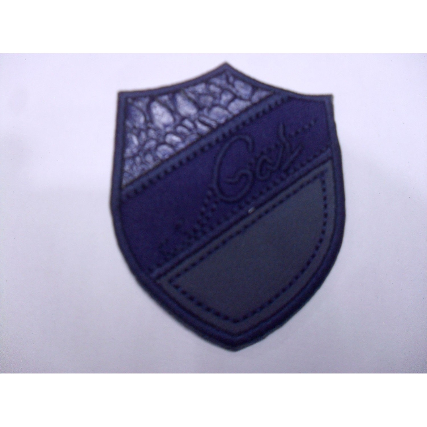 TOPPA PATCH RICAMO SU TESSUTO CON RIFINITURE ECOPELLE "GAS" TERMO O DA CUCIRE