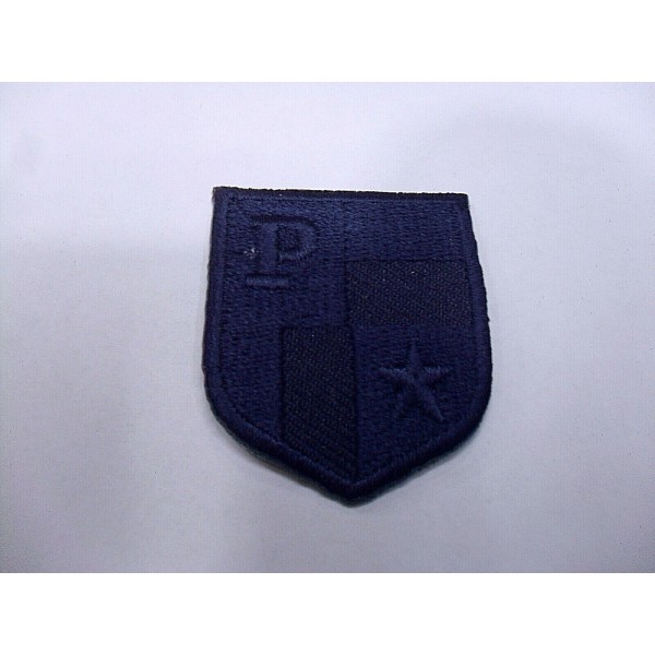 TOPPA PATCH RICAMO SU TESSUTO "STELLA P" TERMO O DA CUCIRE DIMENSIONI VARIE