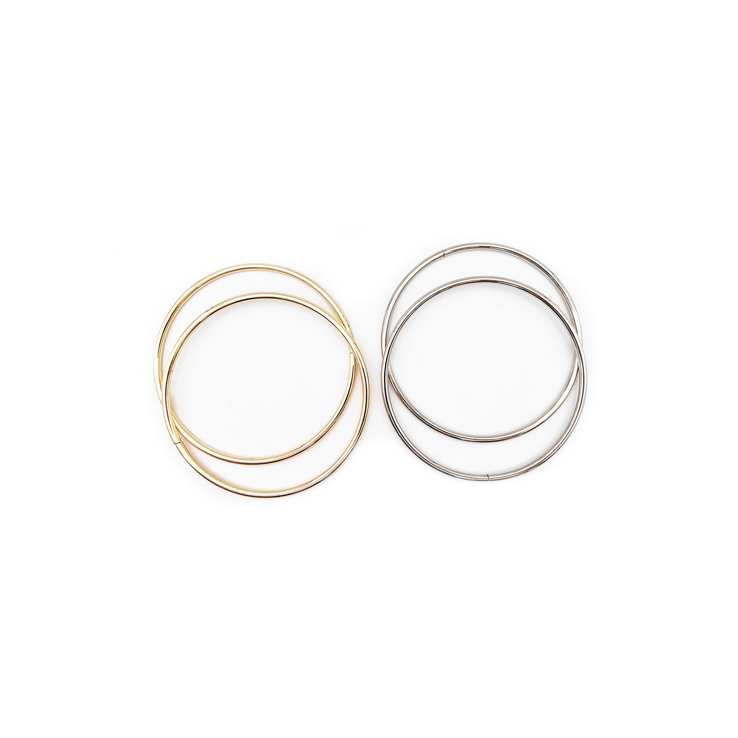 1 Coppia di manici per borsa metallo cerchio varie misure