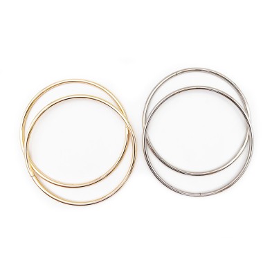 1 Coppia di manici per borsa metallo cerchio varie misure