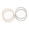 1 Coppia di manici per borsa metallo cerchio varie misure