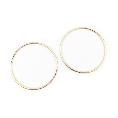 1 Coppia di manici per borsa metallo cerchio varie misure