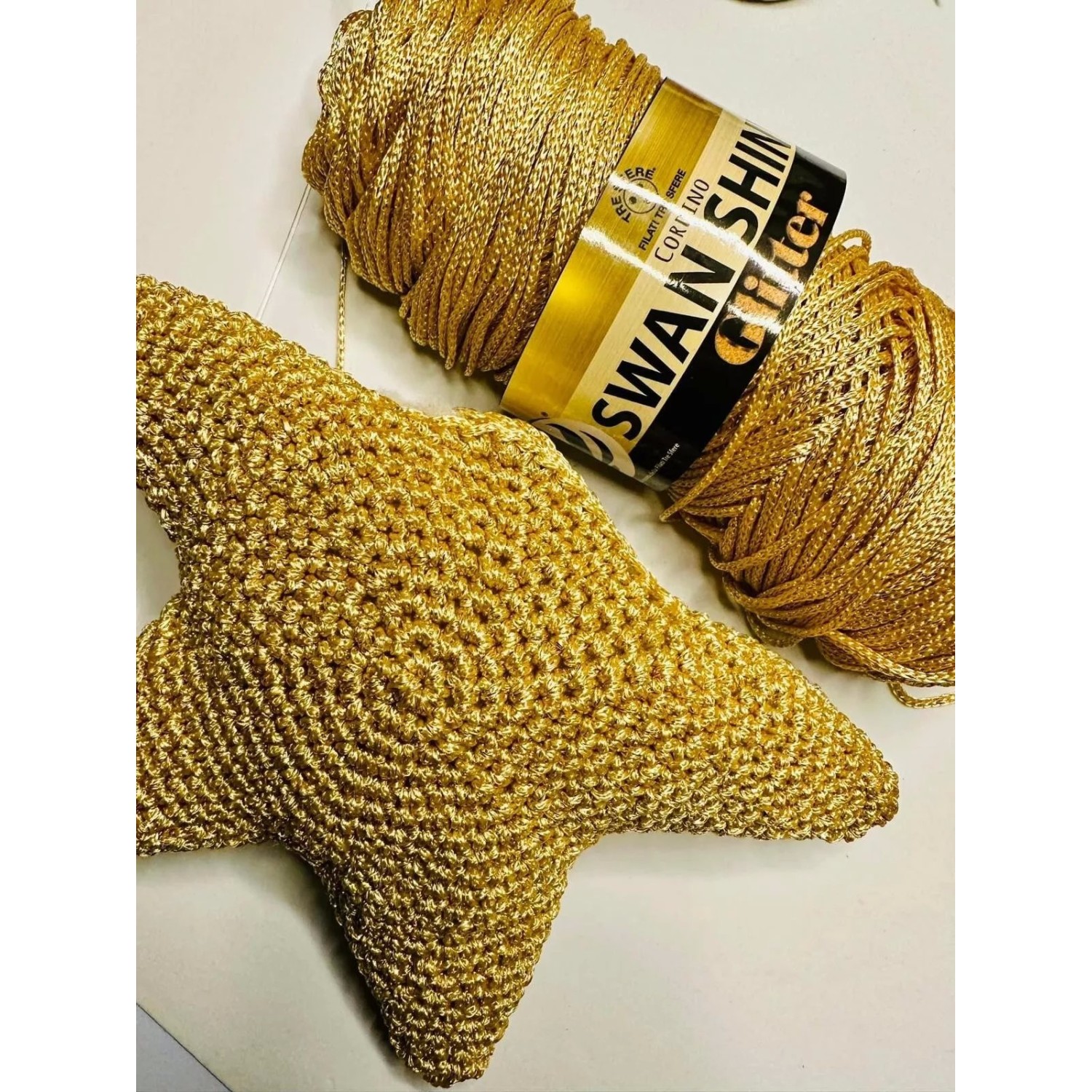 Cordino Swan Shiny Glitter 85% Polipropilene 15% Lurex cf. 250 gr. 250 mt.