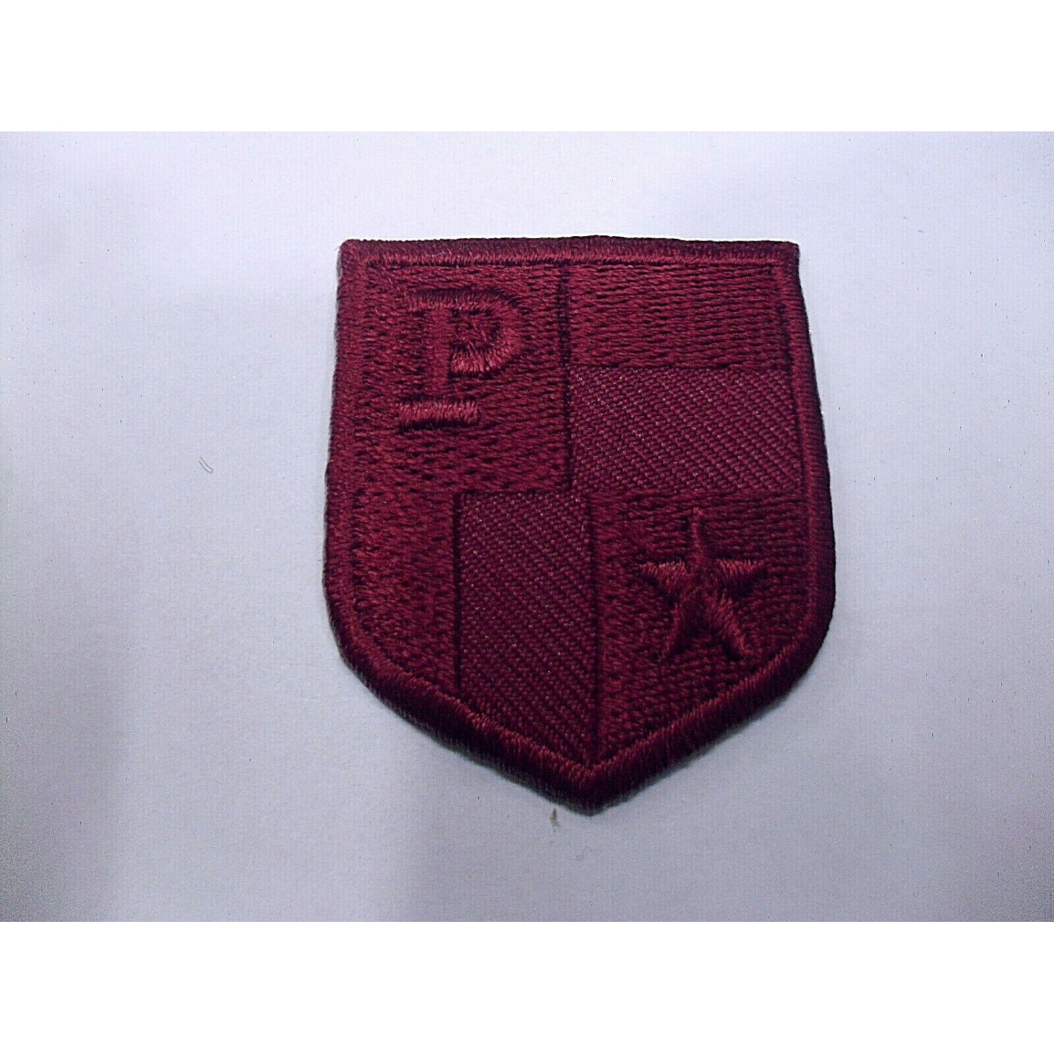 TOPPA PATCH RICAMO SU TESSUTO "STELLA P" TERMO O DA CUCIRE DIMENSIONI VARIE