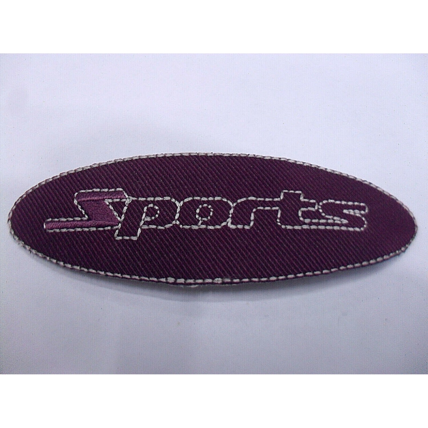 TOPPA PATCH RICAMO SU TESSUTO "SPORTS" TERMO O CUCIRE DIMENSIONI VARIE