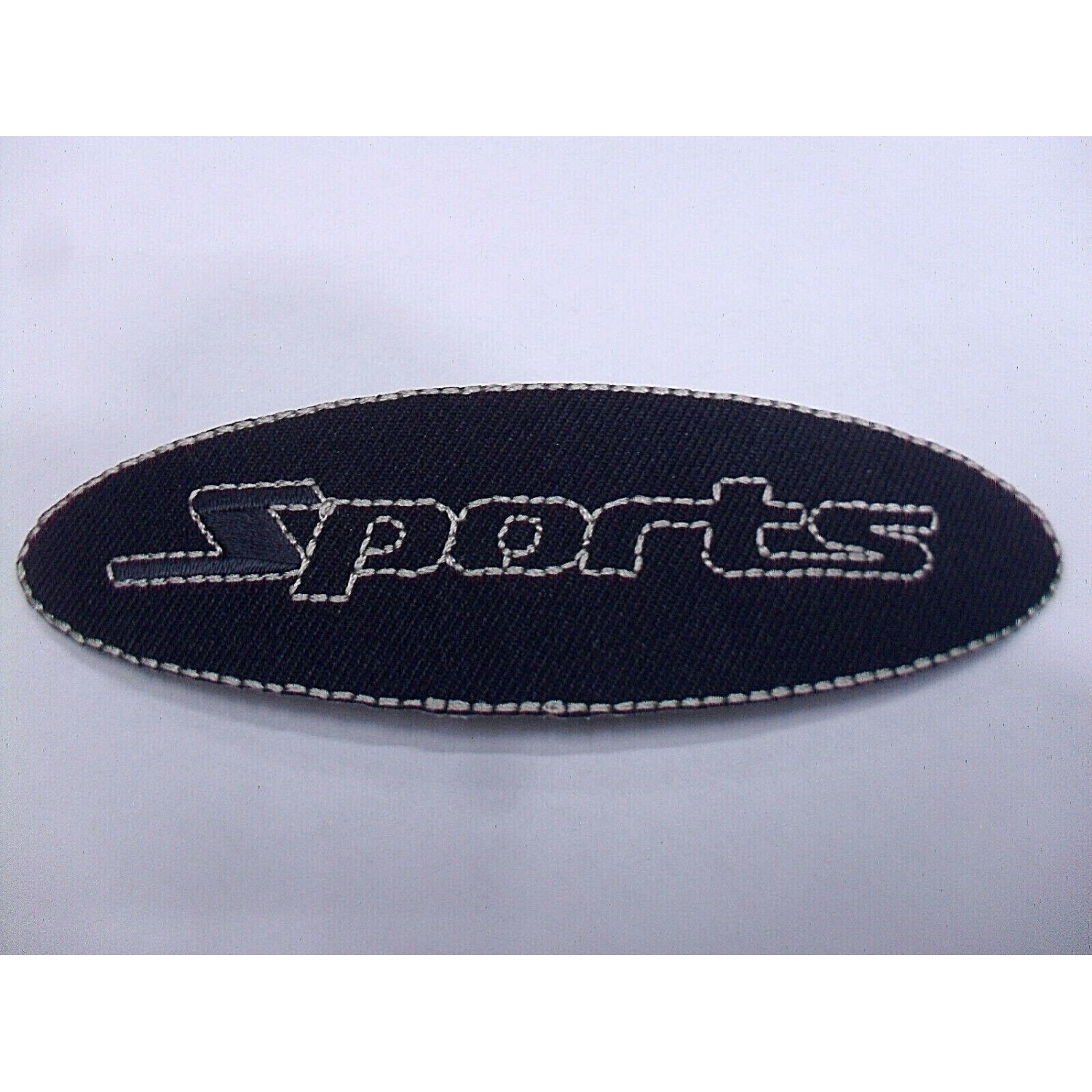 TOPPA PATCH RICAMO SU TESSUTO "SPORTS" TERMO O CUCIRE DIMENSIONI VARIE