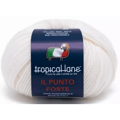 Gomitolo Punto Forte Tropical Lane +-135 mt. 50 gr. 100% Merinos Extrafine Baby Irrestringibile Made in Italy