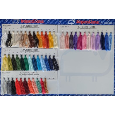 Gomitolo Punto Forte Tropical Lane +-135 mt. 50 gr. 100% Merinos Extrafine Baby Irrestringibile Made in Italy