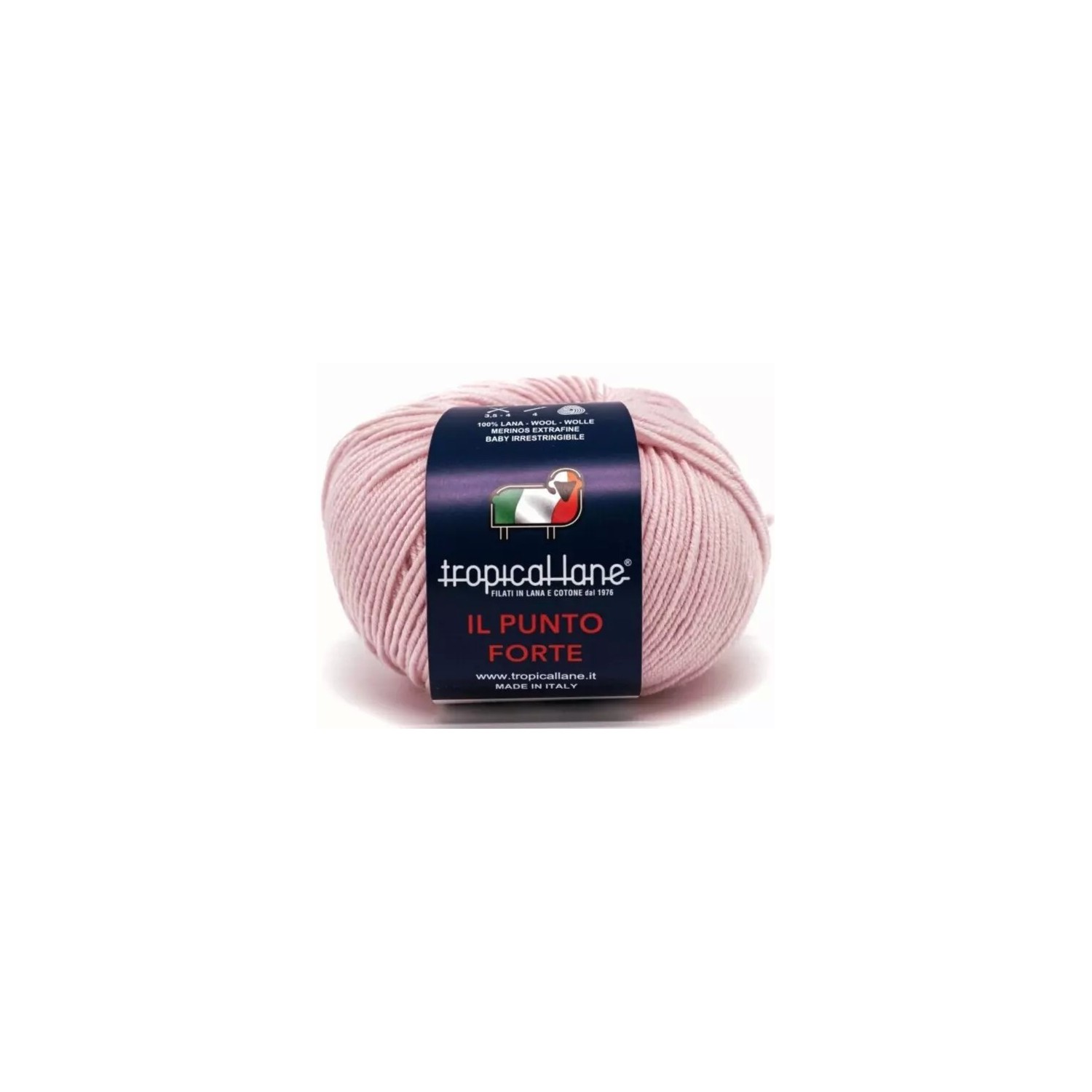Gomitolo Punto Forte Tropical Lane +-135 mt. 50 gr. 100% Merinos Extrafine Baby Irrestringibile Made in Italy