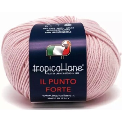 Gomitolo Punto Forte Tropical Lane +-135 mt. 50 gr. 100% Merinos Extrafine Baby Irrestringibile Made in Italy