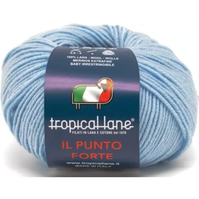 Gomitolo Punto Forte Tropical Lane +-135 mt. 50 gr. 100% Merinos Extrafine Baby Irrestringibile Made in Italy