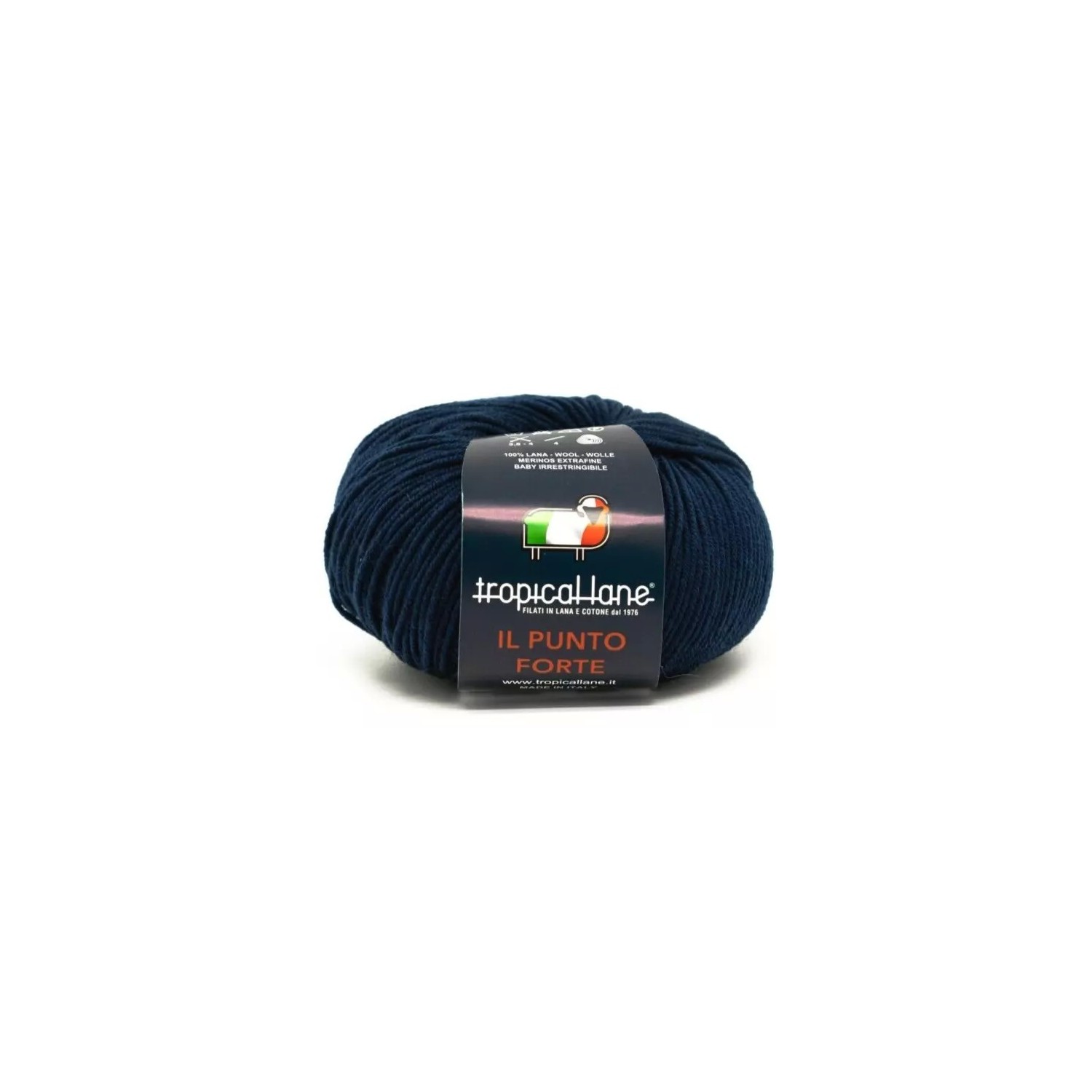 Gomitolo Punto Forte Tropical Lane +-135 mt. 50 gr. 100% Merinos Extrafine Baby Irrestringibile Made in Italy