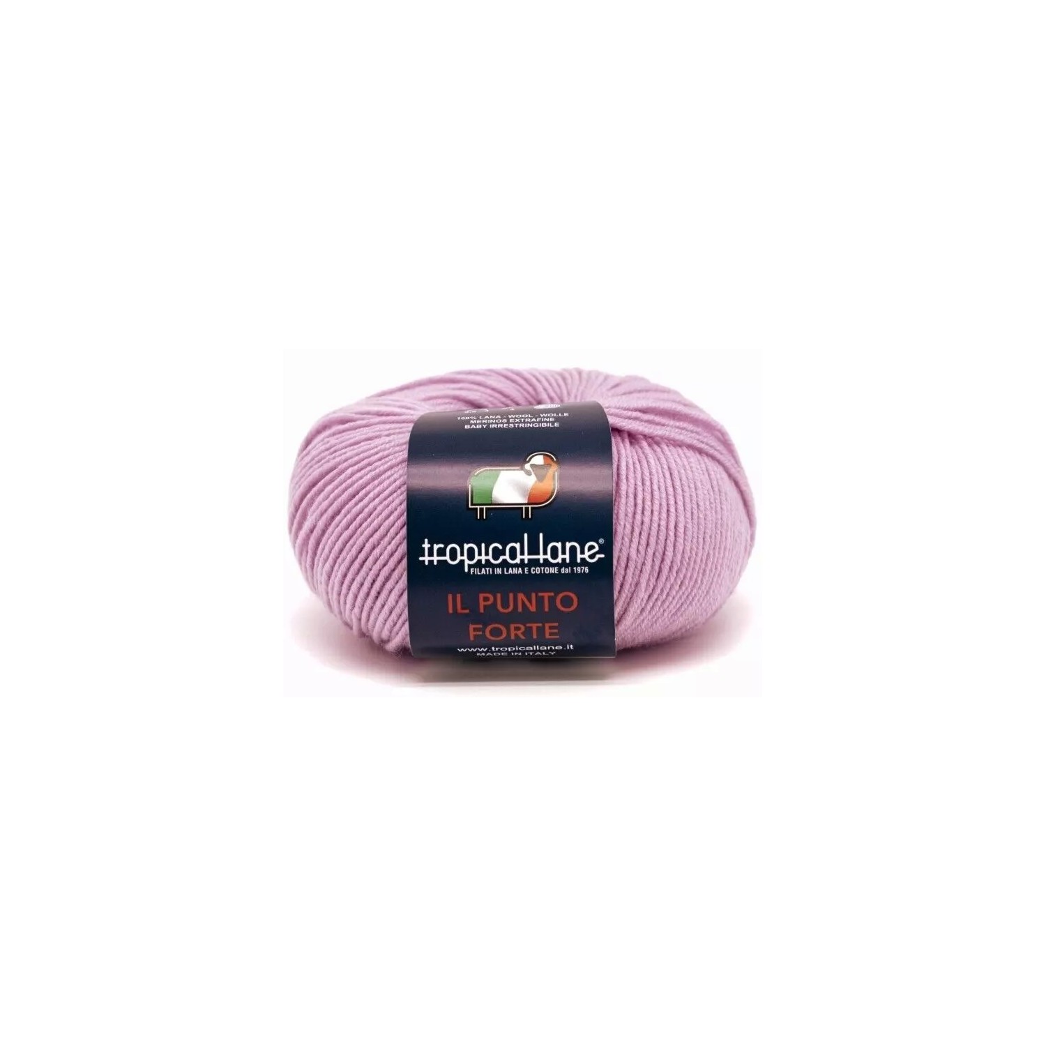 Gomitolo Punto Forte Tropical Lane +-135 mt. 50 gr. 100% Merinos Extrafine Baby Irrestringibile Made in Italy