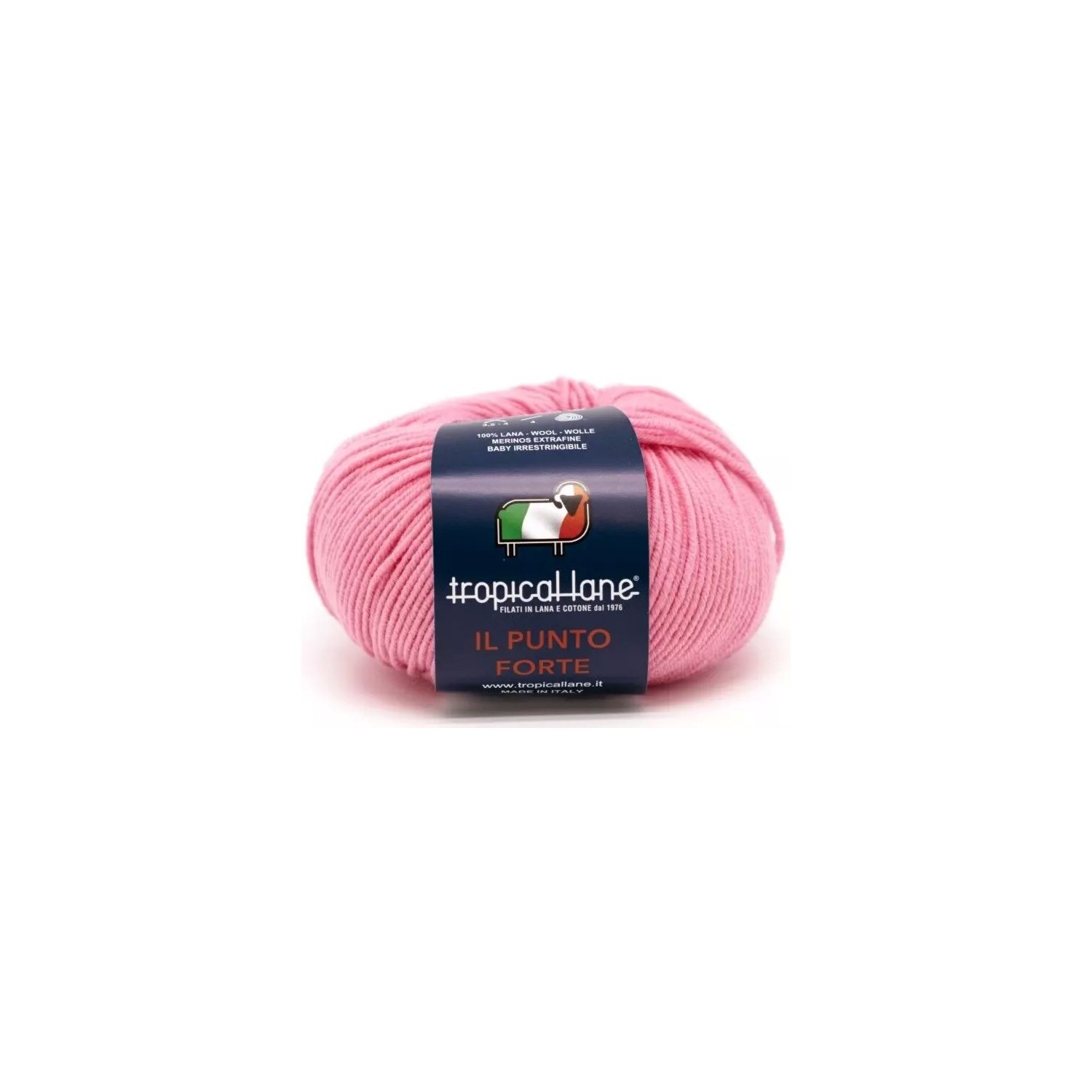 Gomitolo Punto Forte Tropical Lane +-135 mt. 50 gr. 100% Merinos Extrafine Baby Irrestringibile Made in Italy