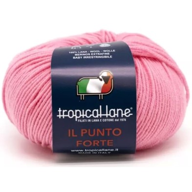 Gomitolo Punto Forte Tropical Lane +-135 mt. 50 gr. 100% Merinos Extrafine Baby Irrestringibile Made in Italy