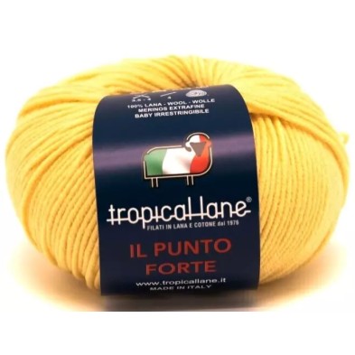 Gomitolo Punto Forte Tropical Lane +-135 mt. 50 gr. 100% Merinos Extrafine Baby Irrestringibile Made in Italy